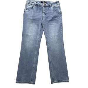 Hudson Jeans Womens 34x27‎ Blue Light Wash Straight Leg Stretch Denim Size 12